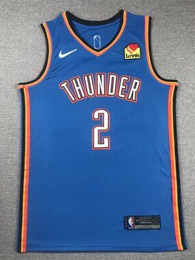SGA #2 Blue Basketball Jersey - Oklahoma City Thunder Fan Gear